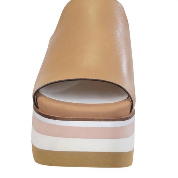 Naked Feet Flow Platform Sandals in Ecru Leather size 9 - Picture 2 of 11